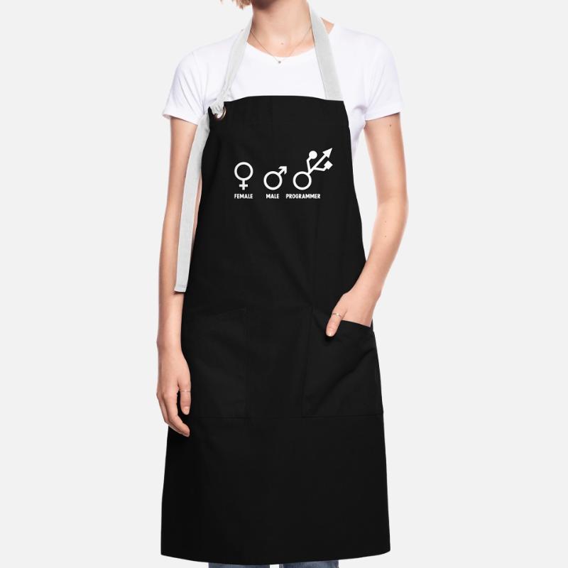 Entwickler Admin Coder Programmierer Informatiker Kontrastschürze