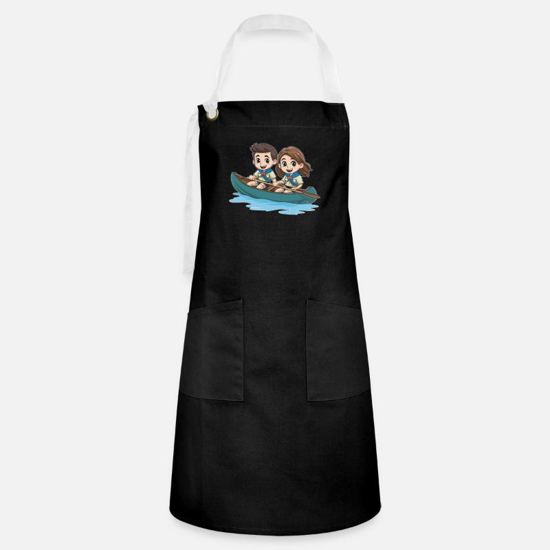 Scout - Artisan Apron - black/white