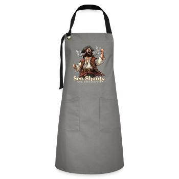 Song Sea Shanty Design pour les bottes de chant des êtres chers - Tablier contrasté - gris/noir - Devant - Zoe (177cm)