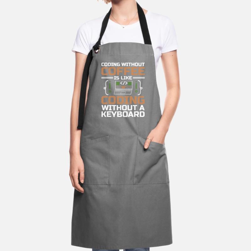 Coffee Coding Programmer Coder Developer Nerd Coff Artisan Apron