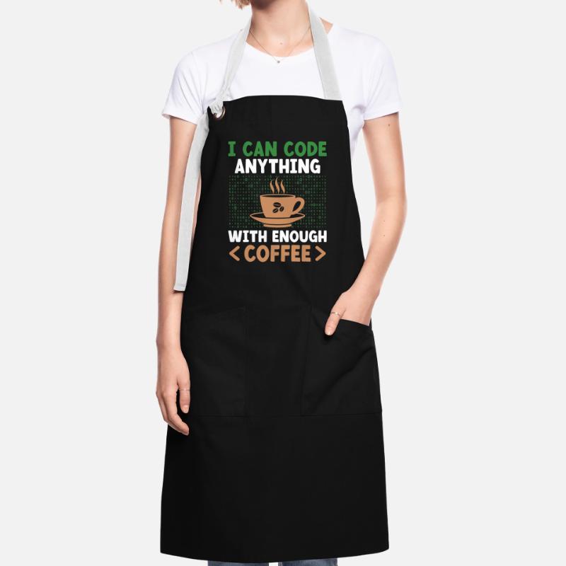 Kaffee-Codierung Programmierer Programmierer Entwickler Nerd Coff Kontrastschürze