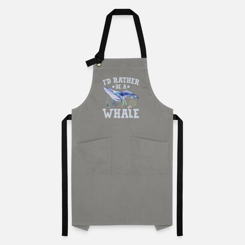 I'd rather be a Whale Artisan Apron
