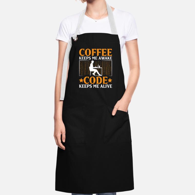 Kaffee-Codierung Programmierer Programmierer Entwickler Nerd Coff Kontrastschürze