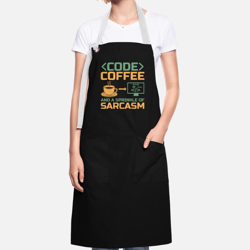 Kaffee-Codierung Programmierer Programmierer Entwickler Nerd Coff Kontrastschürze