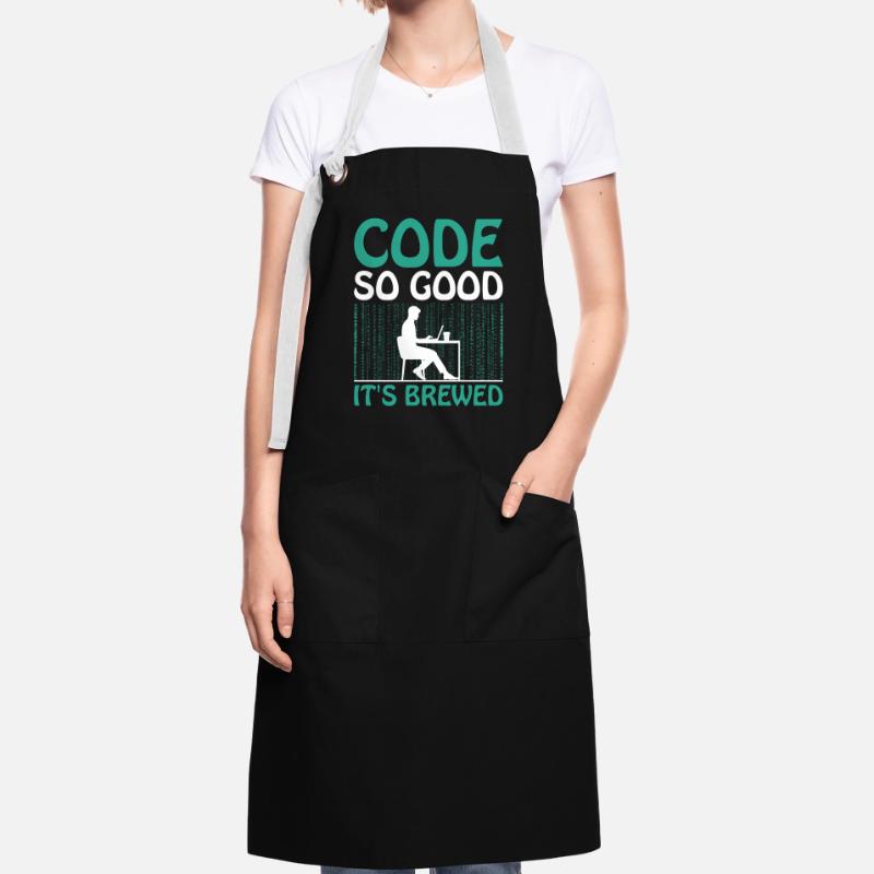 Kaffee-Codierung Programmierer Programmierer Entwickler Nerd Coff Kontrastschürze