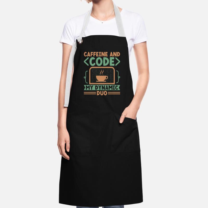 Kaffee-Codierung Programmierer Programmierer Entwickler Nerd Coff Kontrastschürze