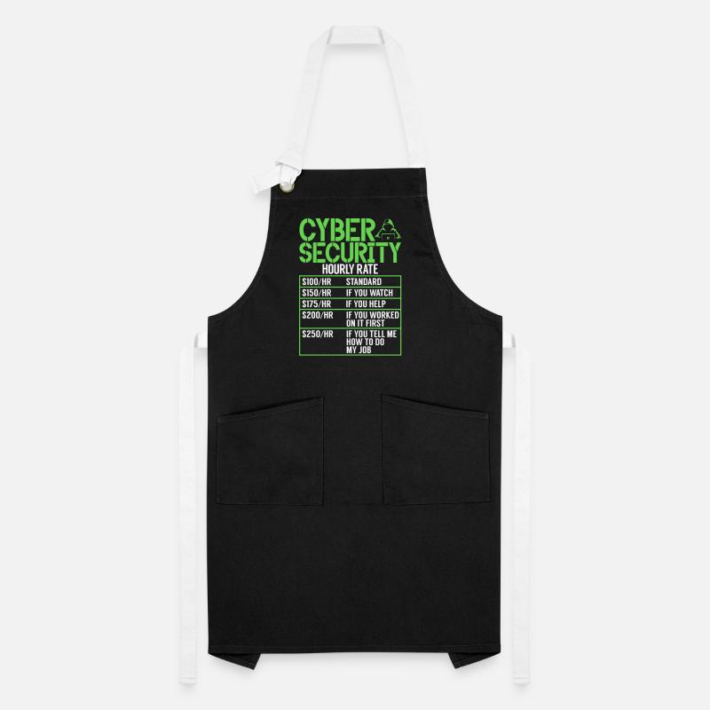 Cyber security hacker hacking Artisan Apron