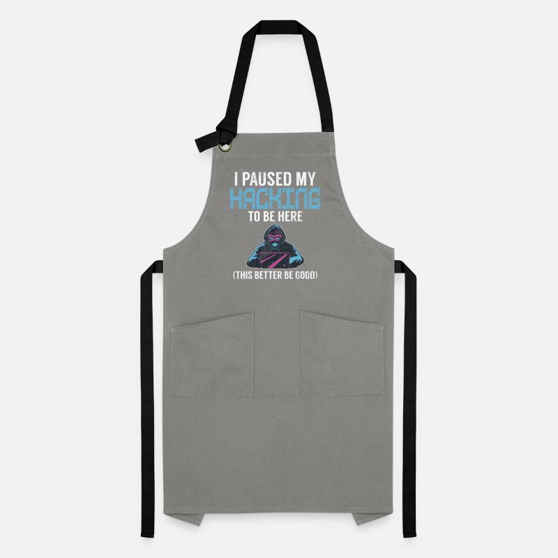 Cyber security hacker hacking Artisan Apron