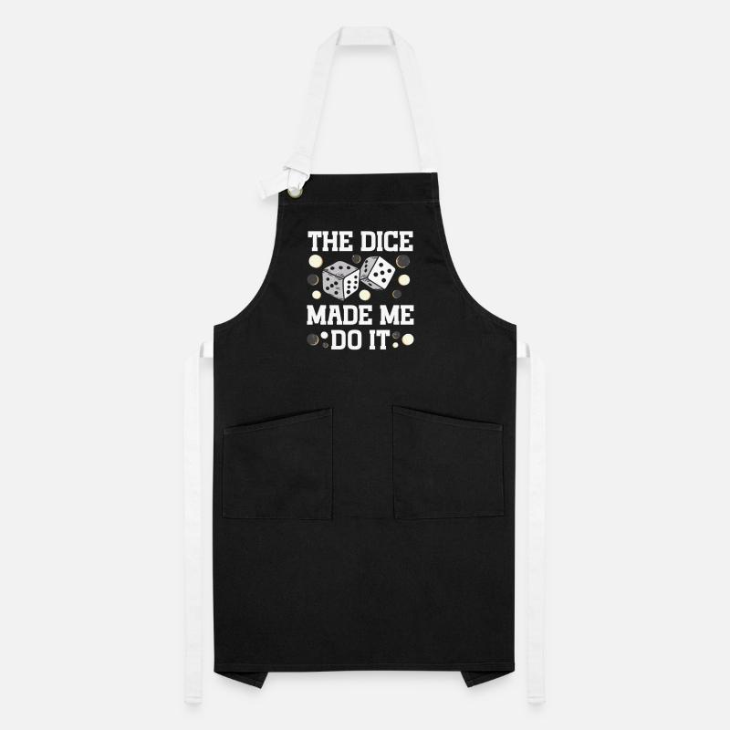 Board Game Funny Backgammon Artisan Apron
