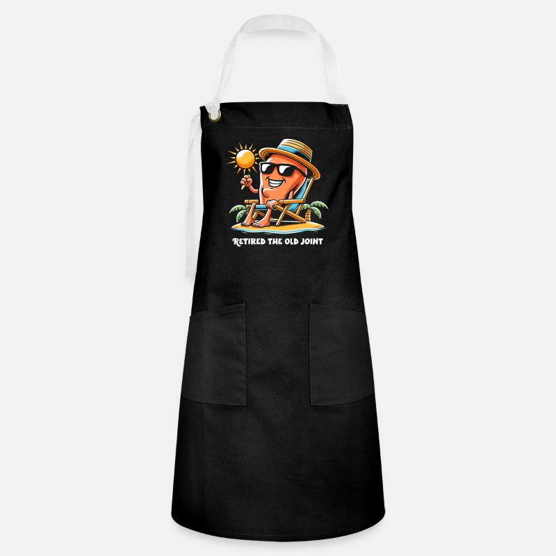 Hip Replacement Surgery Hip Surgery Post-op - Artisan Apron - black/white