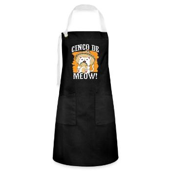 Mexican Fiesta Cinco De Mayo - Artisan Apron - black/white - Front - Zoe (177cm)