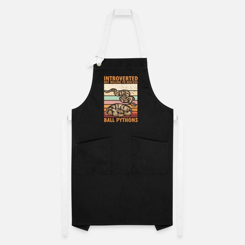 Ball Python Snake King Python Artisan Apron
