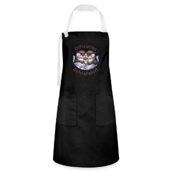 Official Sleep Shirt Otter Family Men Women - Artisan Apron - black/white - Front - Zoe (177cm)