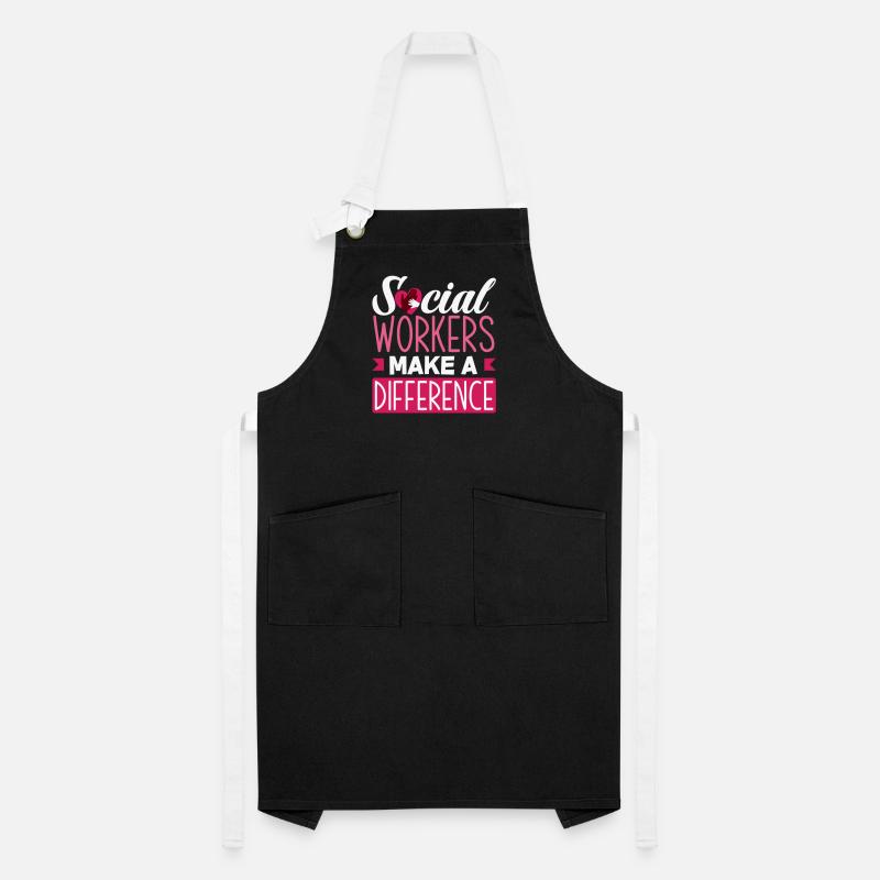 Social workers make a difference Artisan Apron