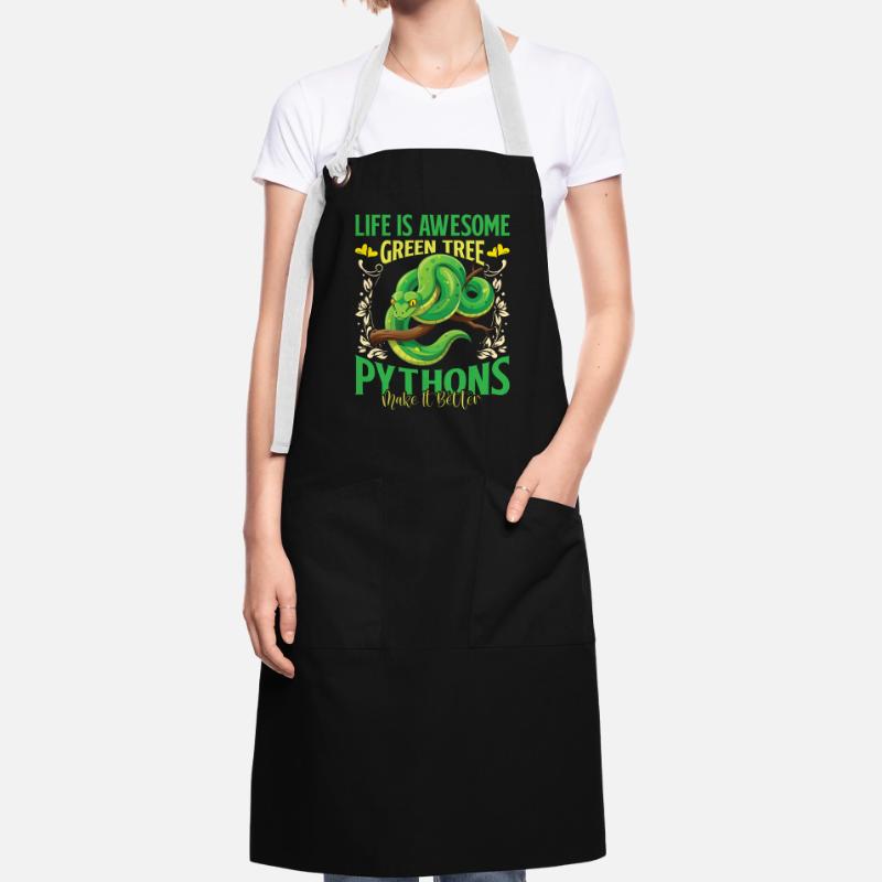 Green Tree Python Artisan Apron