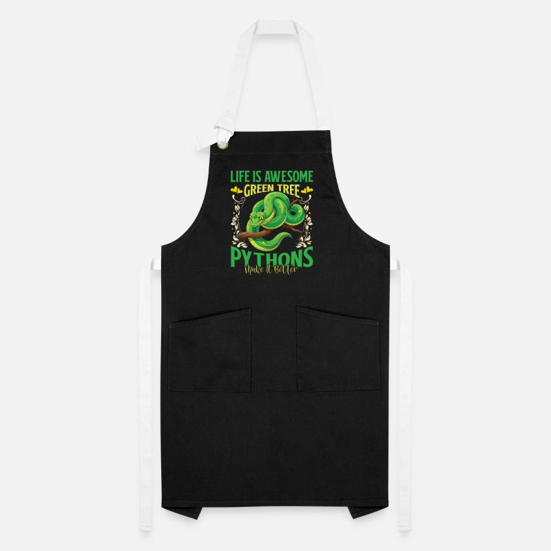 Green Tree Python Artisan Apron