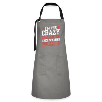 True Professional Gaslighting - Artisan Apron - grey/black - Front - Zoe (177cm)
