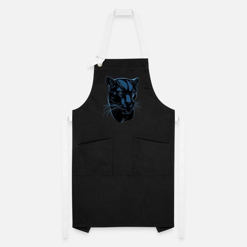 Panther Leopard Raubkatze Süße Großkatze Panter Kontrastschürze