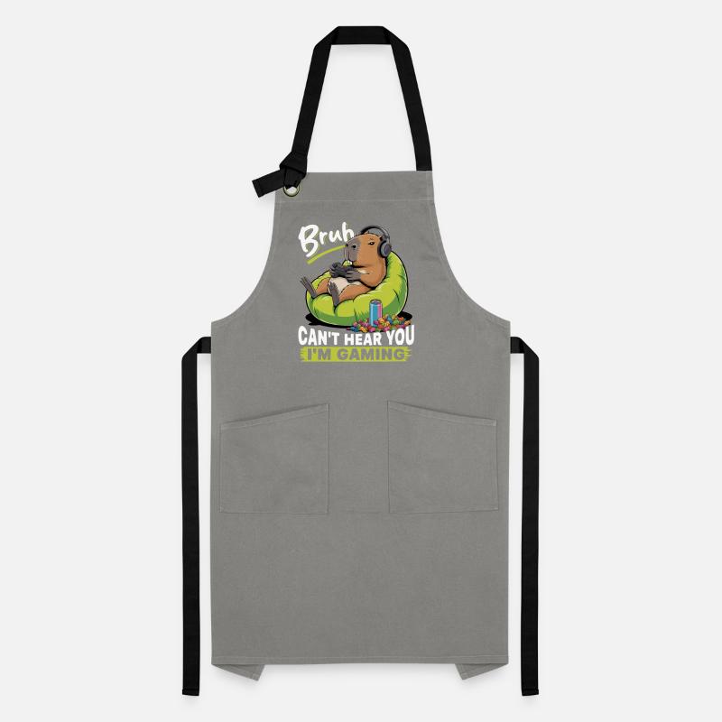 Capybara Gamer Gaming Kontrastschürze
