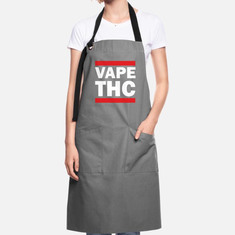 Vape THC White Kontrastschürze