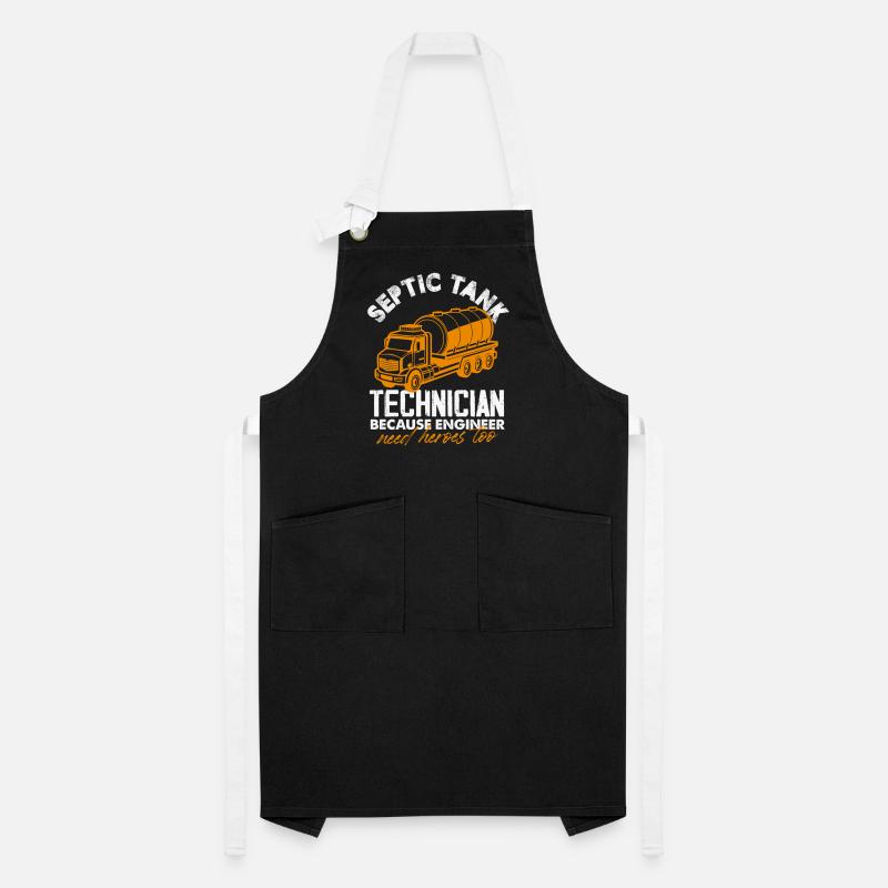 septic tank technician engineer need heroes Design Artisan Apron
