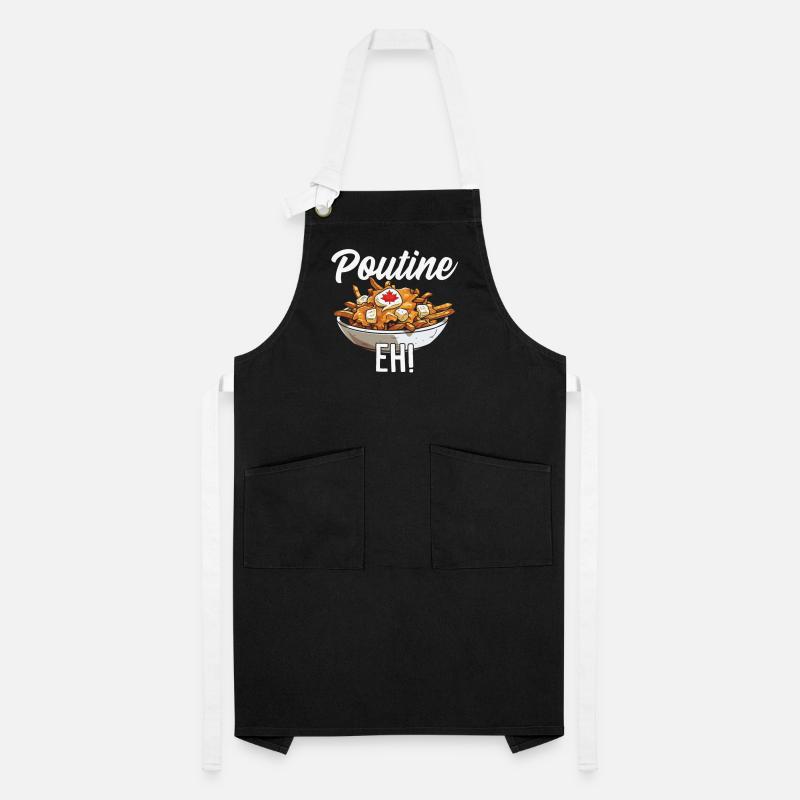 Poutine Eh Funny Fries Fromage en grains Sauce Poutine Tablier contrasté