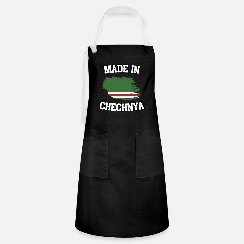 Made in Chechnya - Artisan Apron - black/white