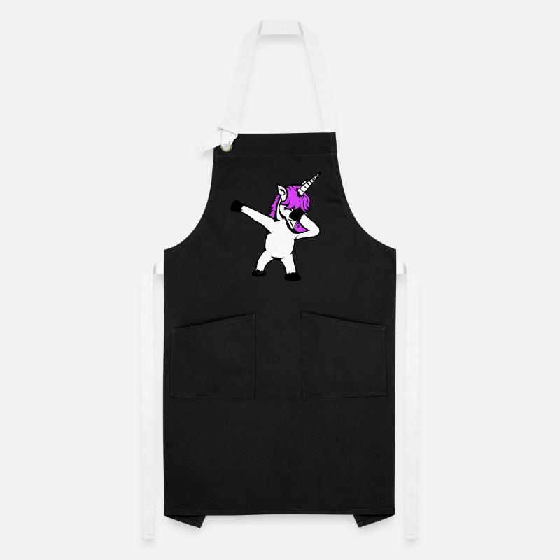 Licorne Dabbing Dab Danse Soirée Pose Geste Drôle Tablier contrasté