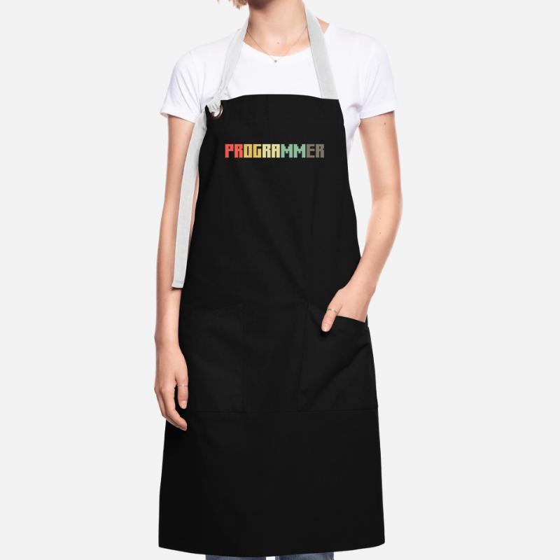 Vintage Programmer Coder Retro Developer Nerd Artisan Apron