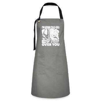 Sailing Sailboat Wordplay Sailors Sailors - Artisan Apron - grey/black - Front - Zoe (177cm)