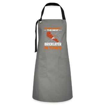 Masonry brick - Artisan Apron - grey/black - Front - Zoe (177cm)