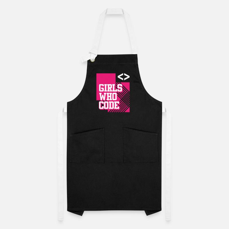 Developer Coder Programmer Girl Artisan Apron