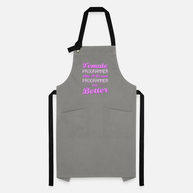 Developer Coder Programmer Female Artisan Apron