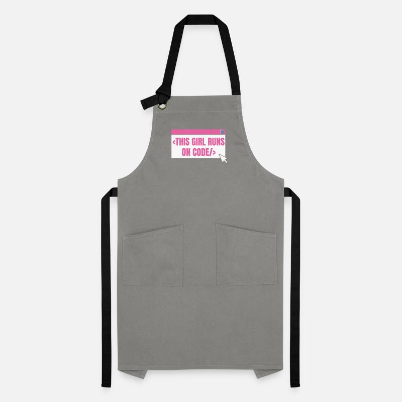 Developer Coder Programmer Girl Artisan Apron