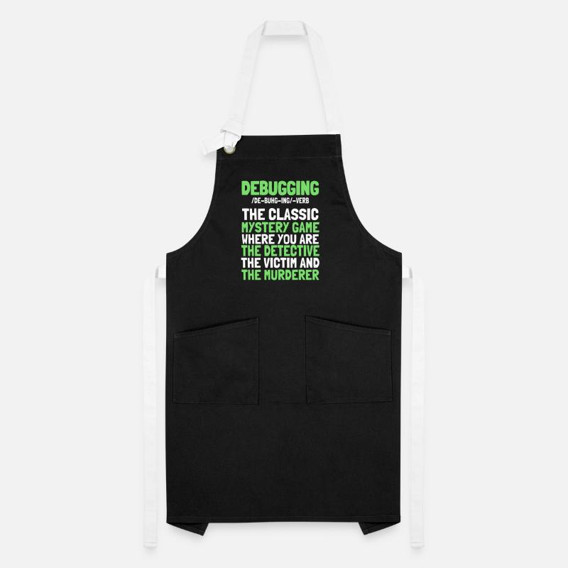 Developer, Coder, Programmer, Funny, Debugging Artisan Apron