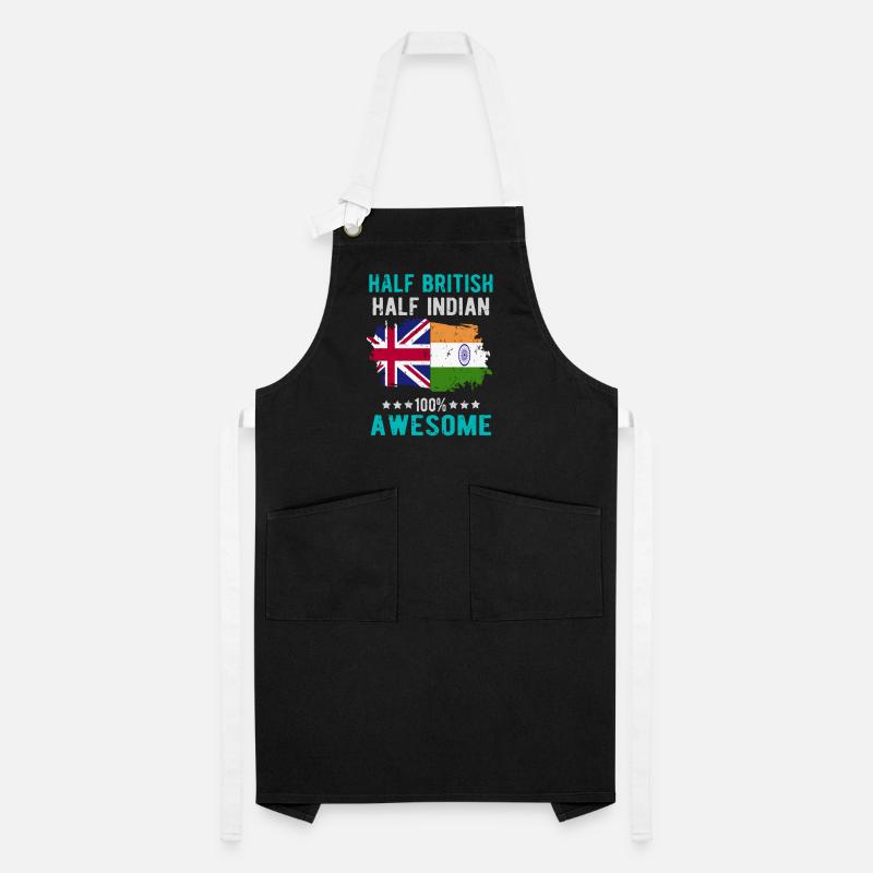 Half British Half Indian Artisan Apron