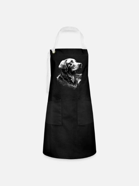 Retriever - Kontrastschürze - Schwarz/Weiß