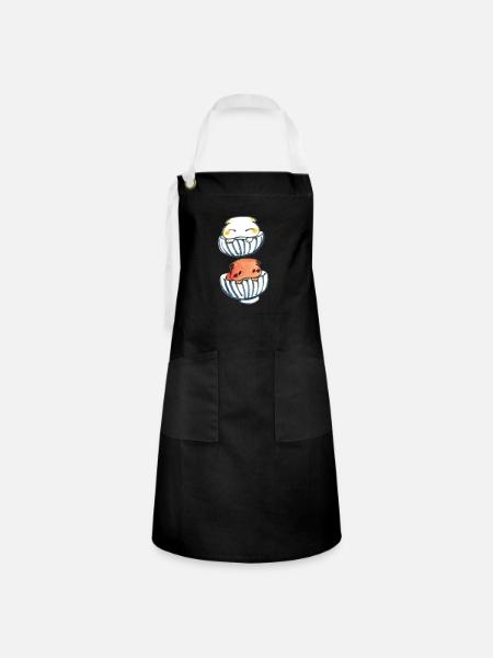 Miso - Japanisches Gewürz - Kontrastschürze - Schwarz/Weiß