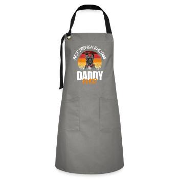 French Bulldog - Artisan Apron - grey/black - Front - Zoe (177cm)