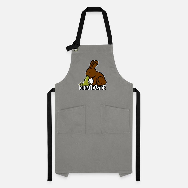 Easter Bunny Puking - Dubai Easter - Easter Artisan Apron