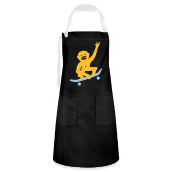 Monkey Tricks - Artisan Apron - black/white - Front - Zoe (177cm)