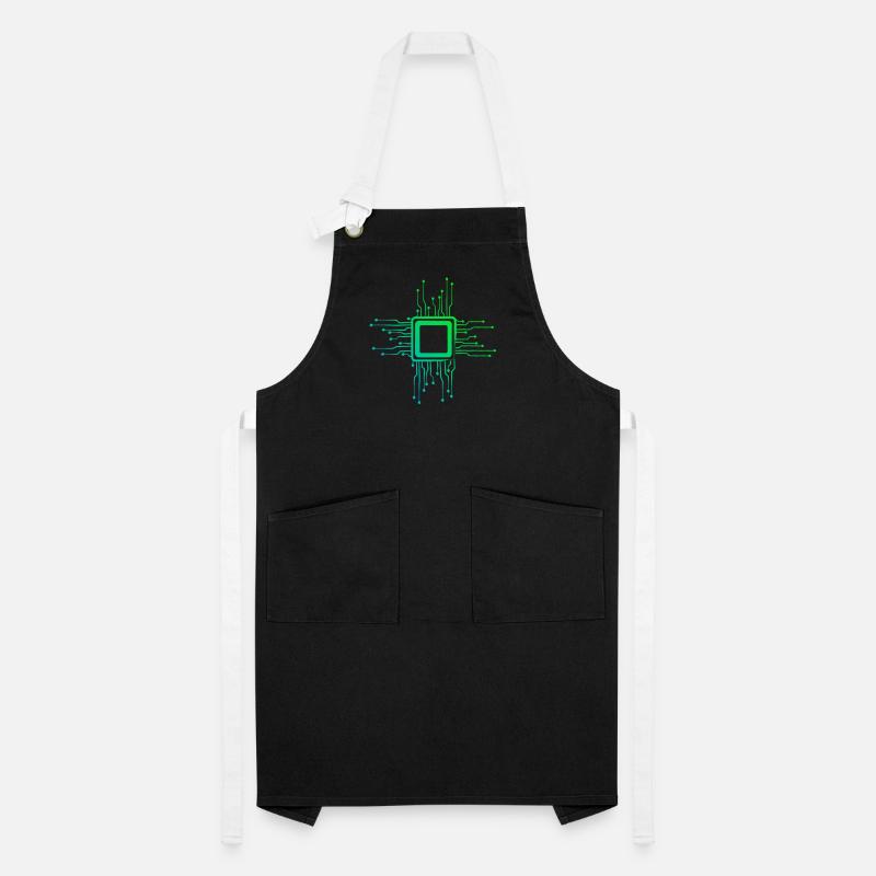 CPU Circuits Computer Chip Nerds Artisan Apron