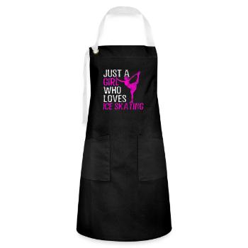 figure skating girls - Artisan Apron - black/white - Front - Zoe (177cm)