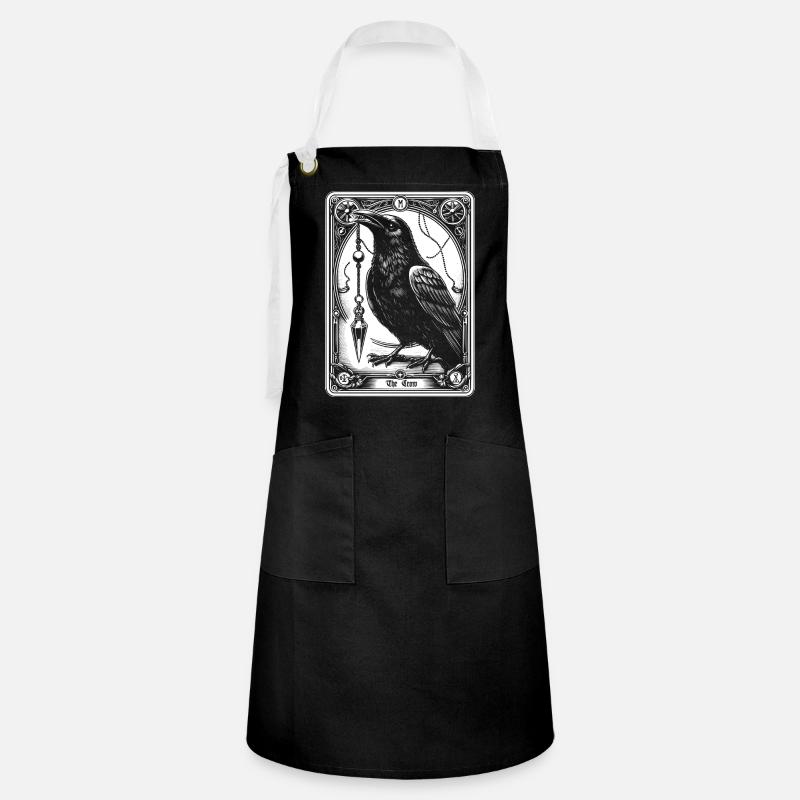 Corbeau Pendule Tarot - Tablier contrasté - noir/blanc