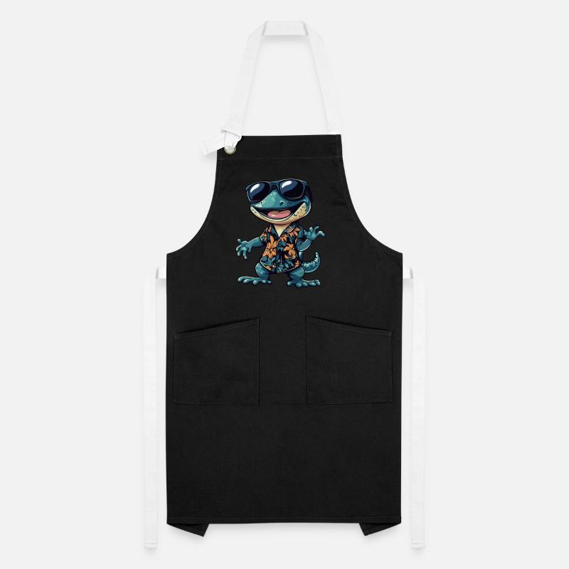 Lizard Comic Funny Summer Artisan Apron