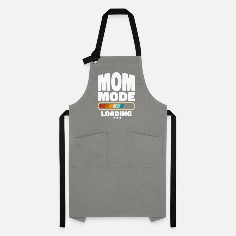 Funny Mom Mode Loading Zitat Beste Mutter aller Zeiten Kontrastschürze