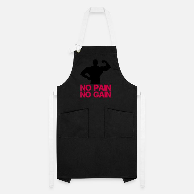 Bodybuilder Pain Gain Artisan Apron