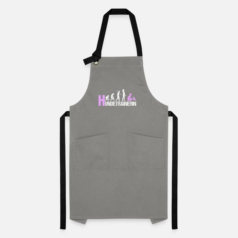 Hundetrainerin Evolution Pink Geschenk Kontrastschürze