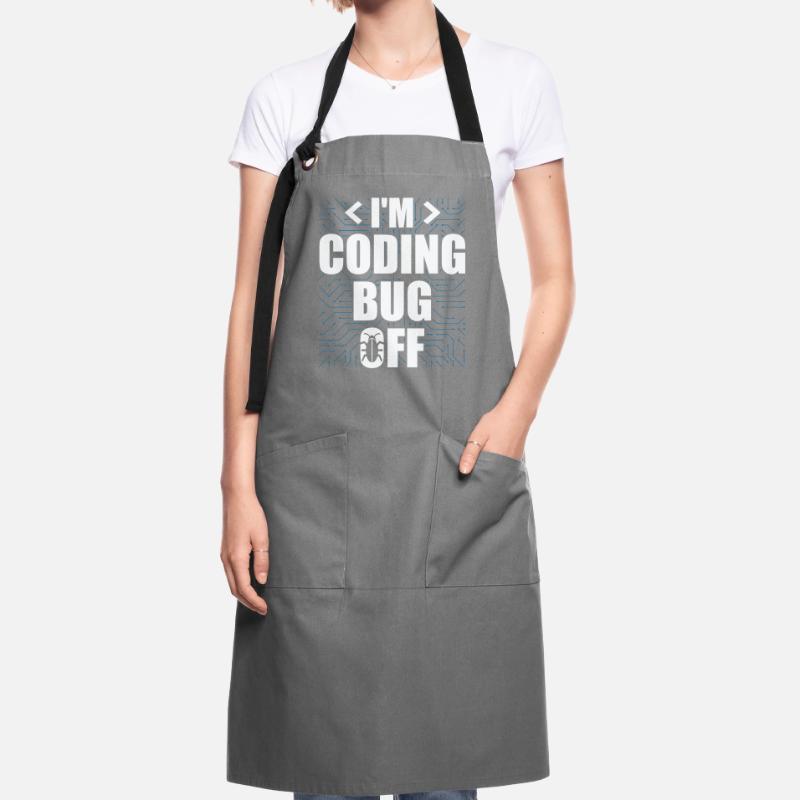 Ich bin Coding Bug Off It Specialists Software Kontrastschürze