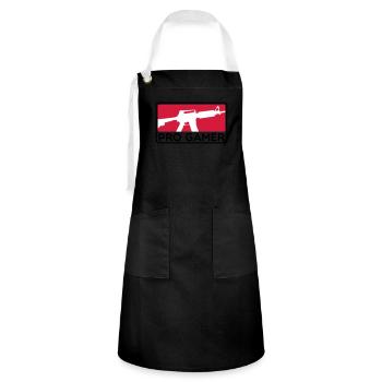 M4 PRO GAMER - Artisan Apron - black/white - Front - Zoe (177cm)